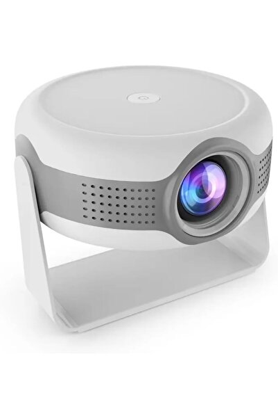 MHR Projector 360° Adjustable Rotation, Mini Home Theater, WiFi & Bluetooth Support