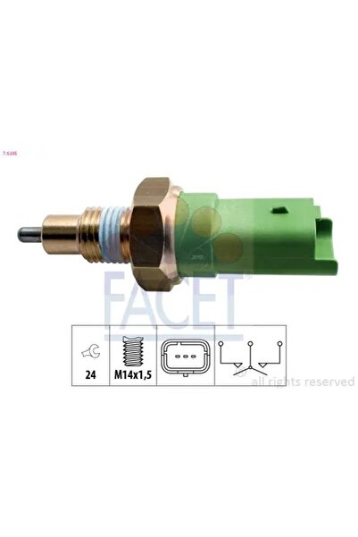 FACET 76245 مانع الارتداد عند الرجوع للخلف 32005000QAE 3200500QAD 3200500QAE