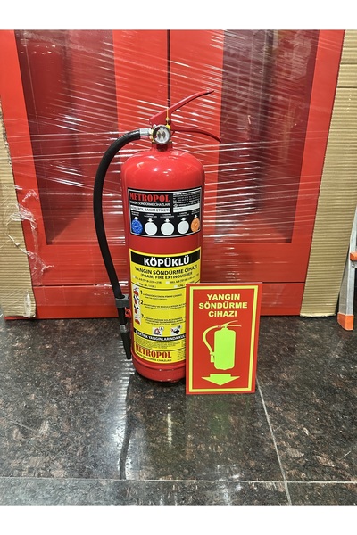 METROPOL 6 kg aff köpüklü yangın söndürme cihazı 4 yıl garantili