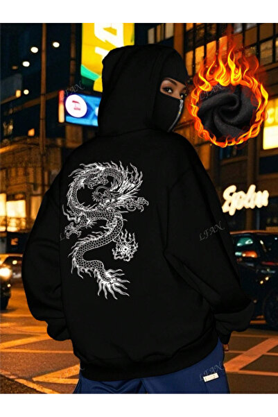 MOONBULL Unisex Kar Maskeli Ninja Sweatshirt