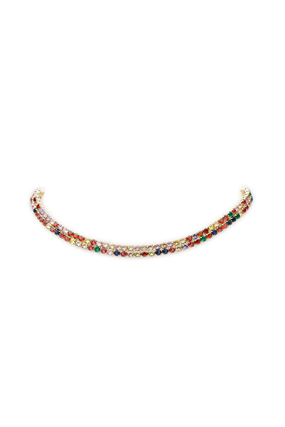 ElectraStore Multicolor Double Tennis Chocker - 238