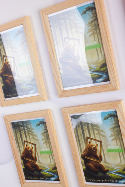 AVANGART ATÖLYE Wooden Frame Set of 6 Photo Frames 15X21Cm