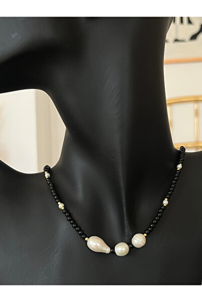 ElectraStore Necklace With Beads And Natural Pearls - C4278