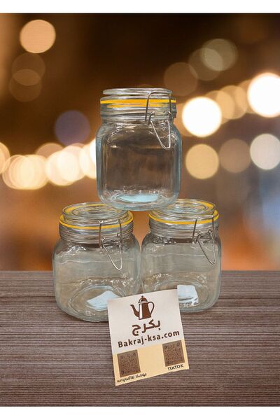 bakraj برطمان زجاج علب 3 قطع 750 جرام