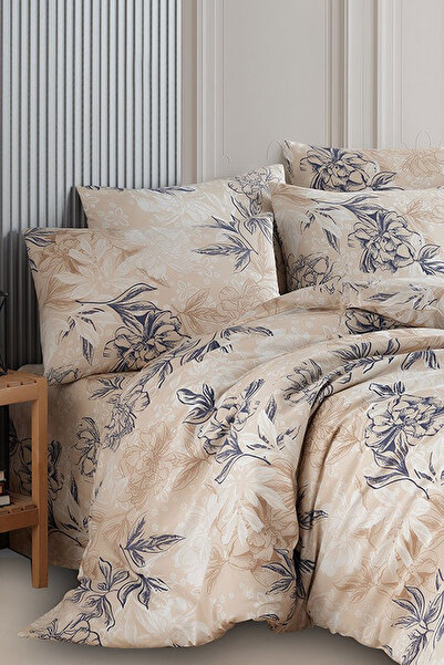 Lumelis Çift Kişilik Nevresim Takımı – %70 Pamuk %30 Polyester, Lastikli Çarşaflı