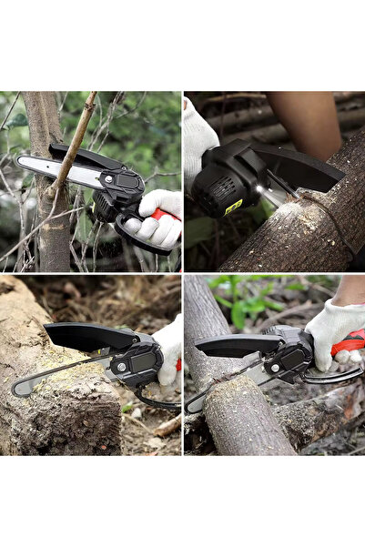 Rovitech Mini drujbă cu 2 baterii de 48V, lamă de 20 cm, portabilă, de înaltă performanță