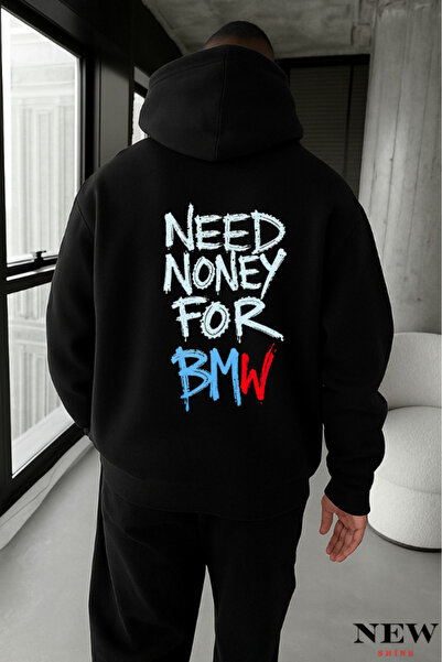 New Shine Φούτερ BMW με τύπωμα με κουκούλα