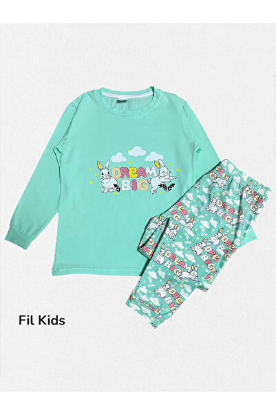 elmas kids Κοριτσίστικο 100% βαμβακερό χτενισμένο ύφασμα, τιρκουάζ χρώμα, με ...