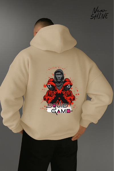 New Shine Jocul calmarului cu imprimeu cu glugă Swea tricou