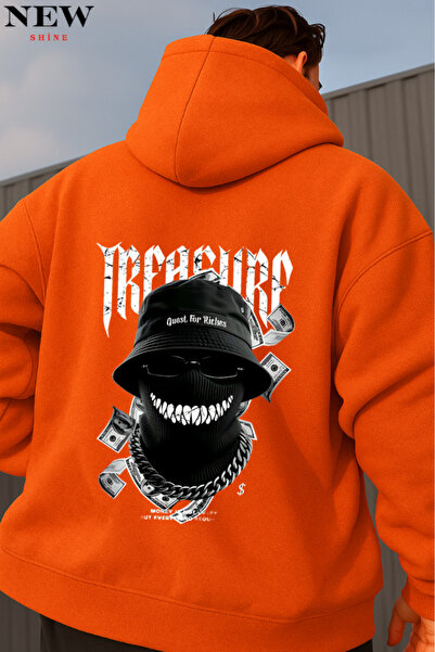 New Shine Світшот з капюшоном і принтом Treasure