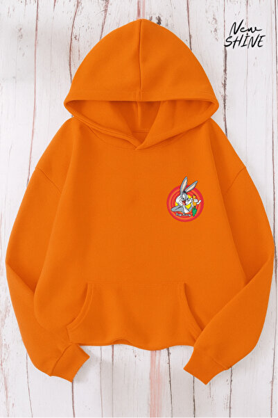 New Shine Φούτερ με κουκούλα με στάμπα Bugs Bunny