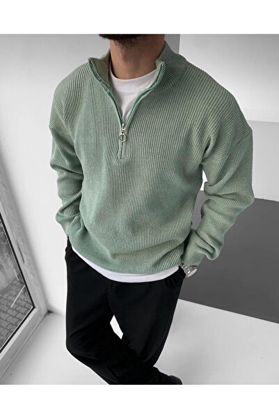 Butik Men's Sweater Half Zipper Detailed Knitwear