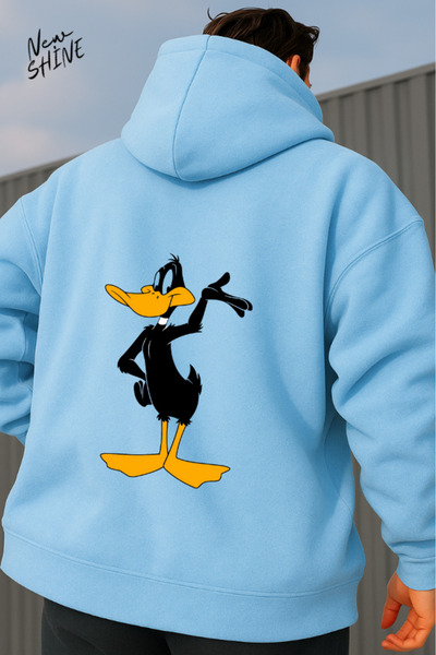 New Shine Rață cu imprimeu cu glugă Swea tricou