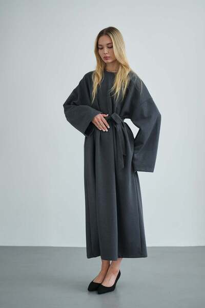 Molly Nelly Kadın Oversize Basic Penye Elbise