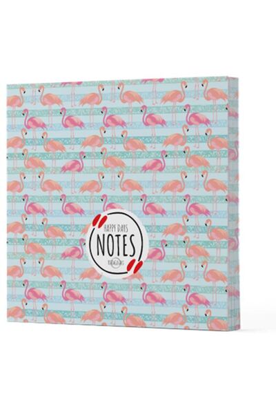 ALKASAZ Flamingo 1 - Unlined Side Painted Notebook