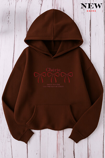 New Shine Cherie cu imprimeu cu glugă Swea tricou