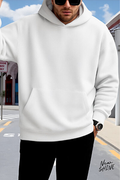 New Shine سويت شيرت بقلنسوة للجنسين