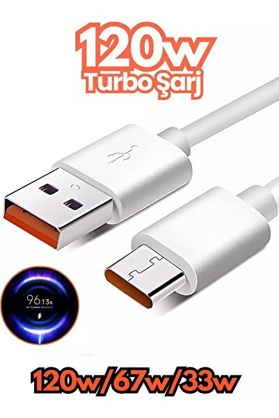 MOBİL GO 120W Type-C Turbo Şarj Destekli Hızlı Şarj Kablosu 120W/67W/33W Redmi Mi Uyumlu