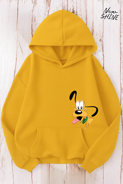 New Shine Câine cu imprimeu cu glugă Swea tricou