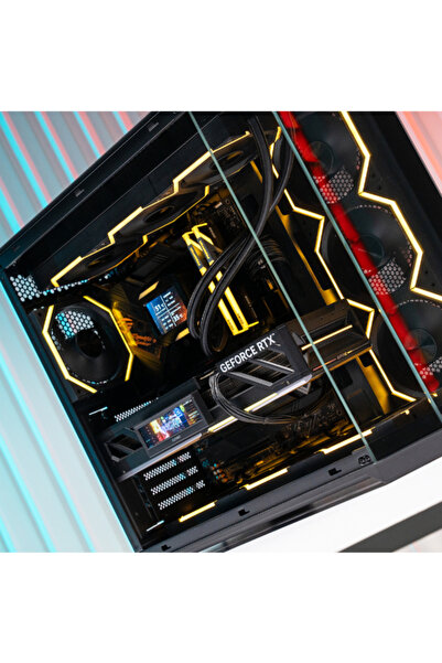 Jungle هيكل كمبيوتر Leopard AS-01 Galaxy متوسط الارتفاع مزود بأربع مراوح باللون الأسود