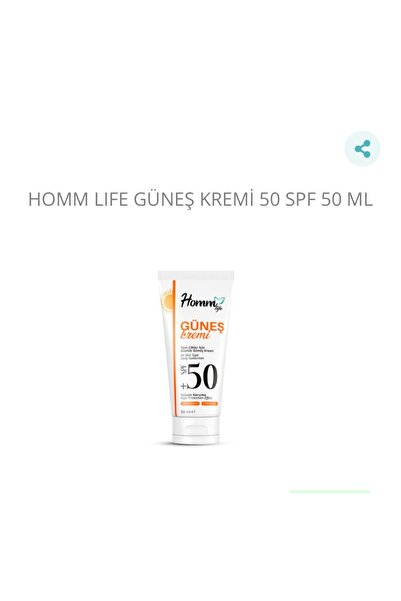 HOMM BİTKİSEL ÜRÜNLER Güneş kremi