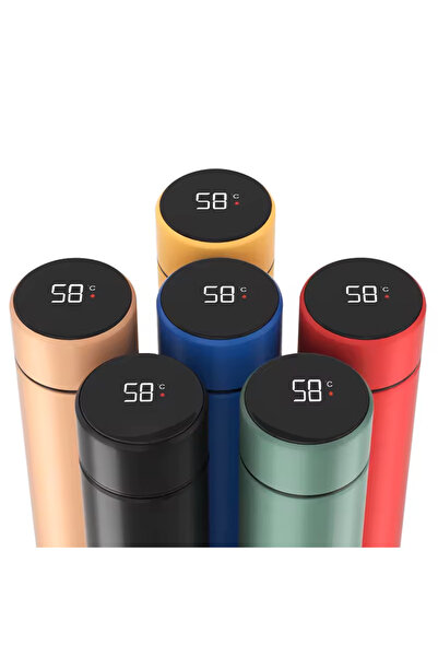 CUSTOM Termo Smart LED Temperature Display Stainless Steel Vacuum Flask