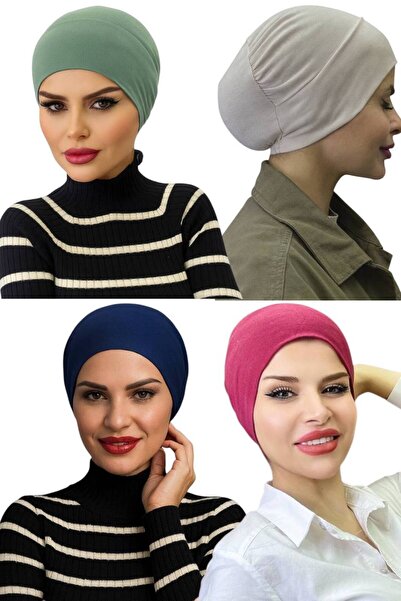 ALDAİR 4 ΤΕΜ. Μαντίλι ισλαμικής καλλιέργειας, ελαστικό, αντιολισθητικό, χωρίς ραφή, πρακτικό μαντίλι