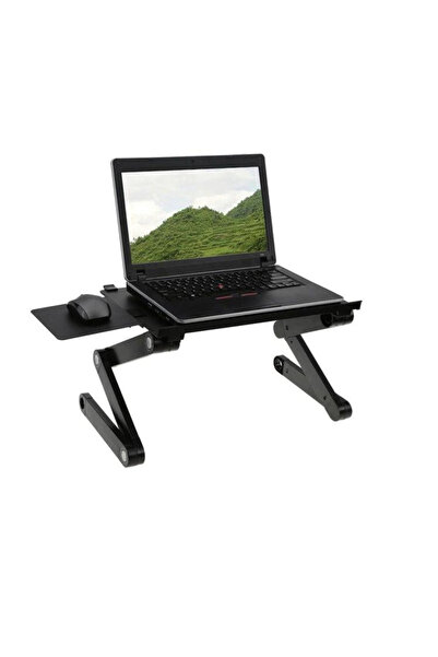 Rovitech Masă pliabilă pentru laptop și organizator de obiecte, 48x26x4 cm