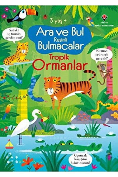 Timaş Yayınları Find and Match Illustrated Puzzles Tropical Forests