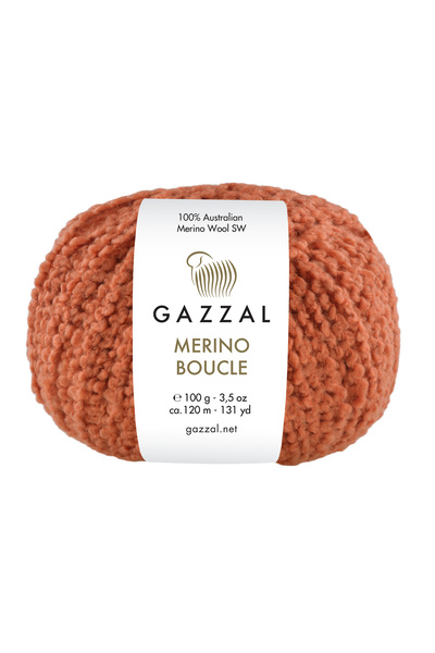 GAZZAL İPLİK Gazzal Merino Boucle Lână Merino Australiană 300g 3x100g 120m Na...