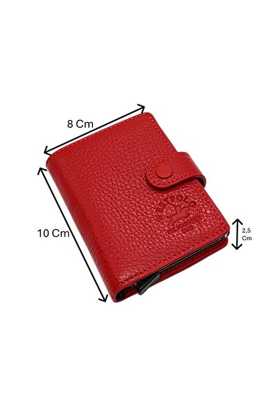 Westpolo Grimm Bozuk Para ve Bol Kart Bölmeli Unisex Hakiki Deri Mekanizmalı ...