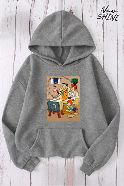 New Shine سويت شيرت بقلنسوة مطبوع عليه عائلة تشاكباتش