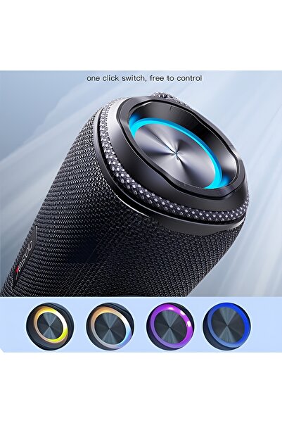 Yesido YSW11 Portable Wireless Speaker IPX6 Waterproof and Dustproof Stylish Design for Indoor and Outdoor Use Black