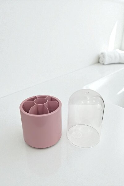 safestore Makeup Brush and Cosmetic Organizer Hygienic Organizer with Transparent Lid