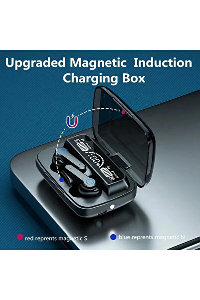 Tinytek M19 Kablosuz Bluetooth Kulaklık LED Ekranlı, Powerbank Kutulu, El Fen...