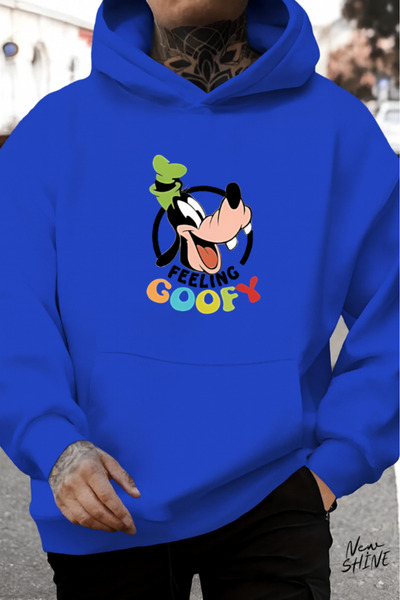 New Shine Desen animat personaj cu imprimeu cu glugă Swea tricou