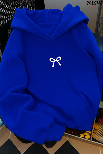 New Shine القوس المطبوعة مقنعين البلوز