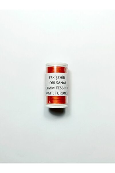 Eskişehir hobi sanat 0.3 mm 50 Meters Prayer Beads String Orange Color