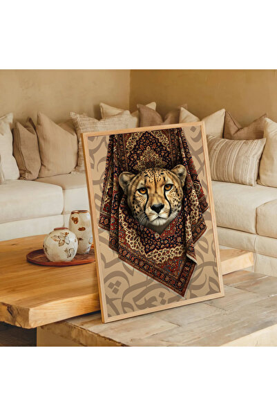 Esci Design Wooden Framed Ethnic Pattern Painting - Modern Ethnic Pattern - Vintage Painting - Ethnic1001 Series - Wall Art