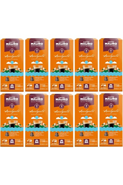 Caffe Mauro قهوة كبسولات نسبريسو أفلوجينتي 100 كبسولة