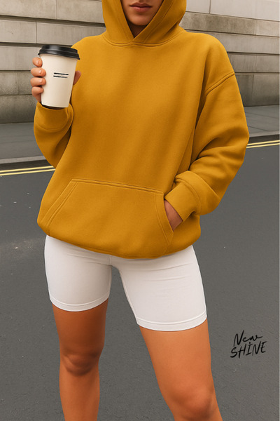 New Shine سويت شيرت بقلنسوة للجنسين