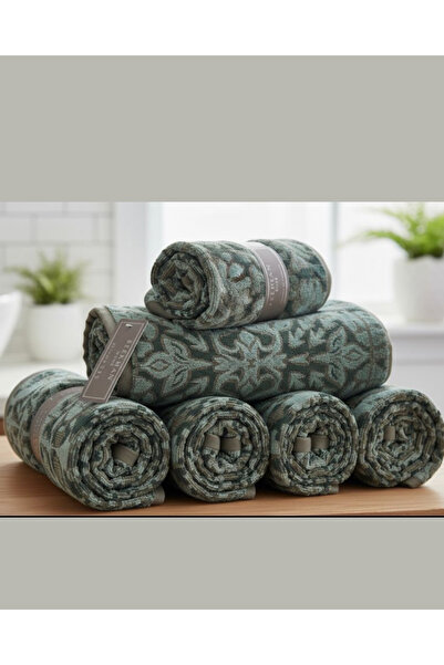 Truva Grup Set of 4 Orient Towels - Cotton 100%, 550 g/m2, 2x 70x130 cm + 2x 40x70 cm