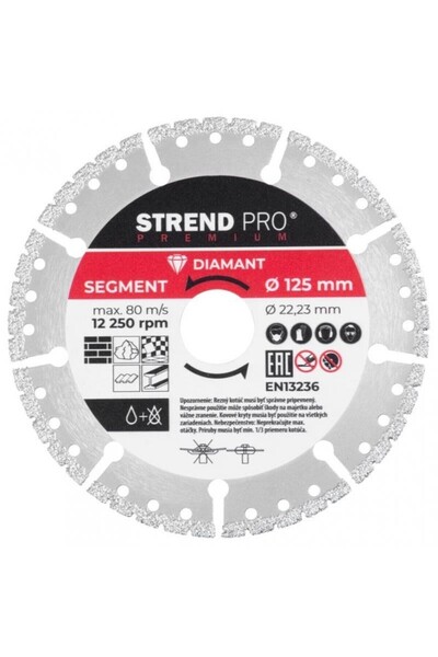 JollyMag Diamantový diamantový segmentový kotúč, univerzálny, vákuovo spájkov...