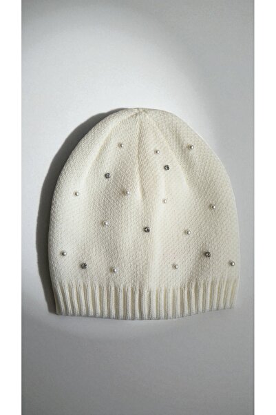 PIRILTISHOP Şık İncili Taşlı Bere