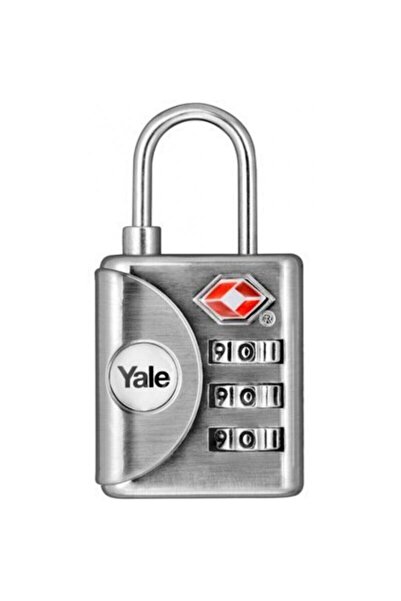 JollyMag Κλειδαριά αποσκευών με συνδυασμό, ασημί, 42 mm, Yale