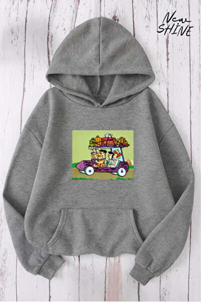 New Shine سويت شيرت بقلنسوة مطبوع عليه عائلة تشاكباتش