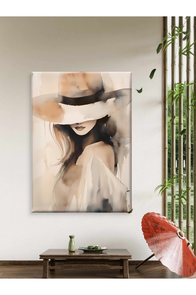 ESLEM GİZEMLİ KADIN - BASKI KANVAS TABLO