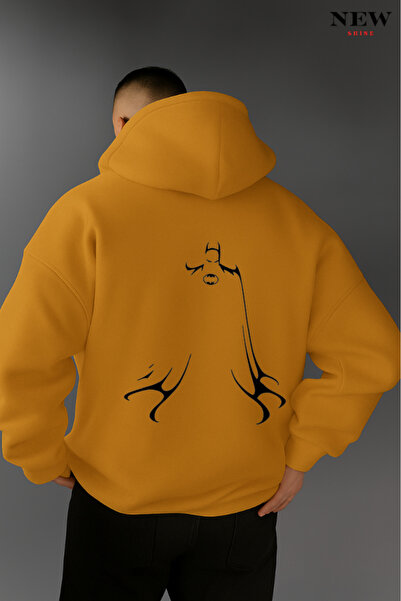 New Shine Batman Printed Hooded Sweatshirt