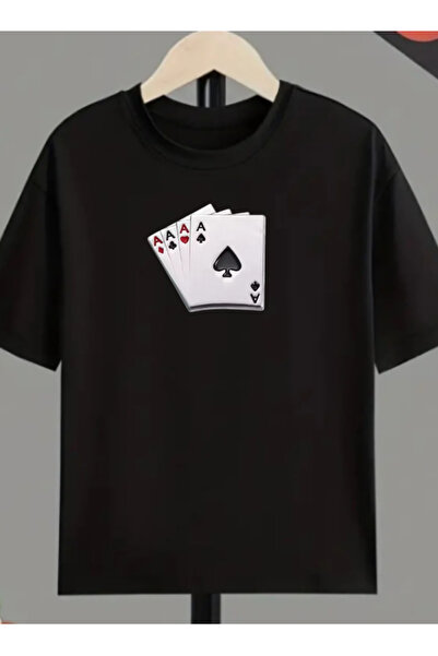 TİMİSİVA تي شيرت أسود بأكمام قصيرة وياقة دائرية مطبوع عليه ISKAMBİL للجنسين