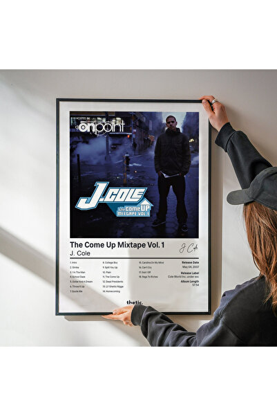 Thetic J. Cole - The Come Up Mixtape Vol. 1 Colecție de albume Poster PREMIUM Spotify!